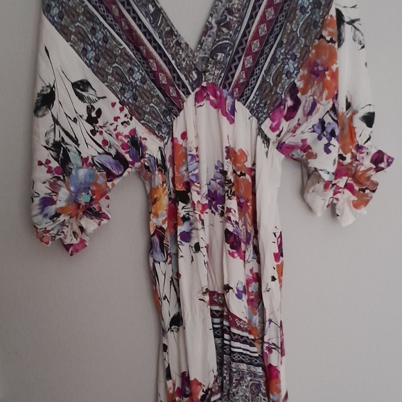 Umgee Purple and Pink High Low Dress - Picture 4 of 4